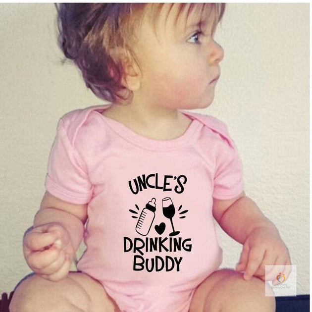 Uncle's Drinking Buddy Baby Bodysuit