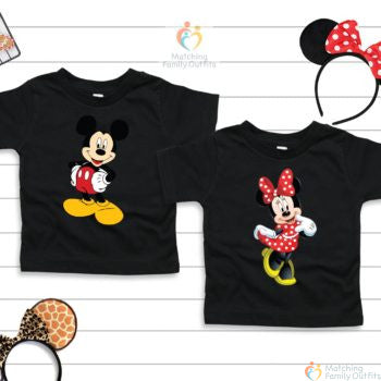 Mickey and Minnie Mouse Kids / Siblings T-shirts