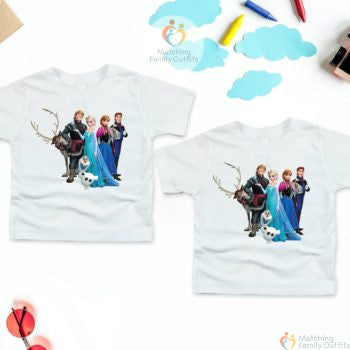Frozen Kids T-shirts for Siblings
