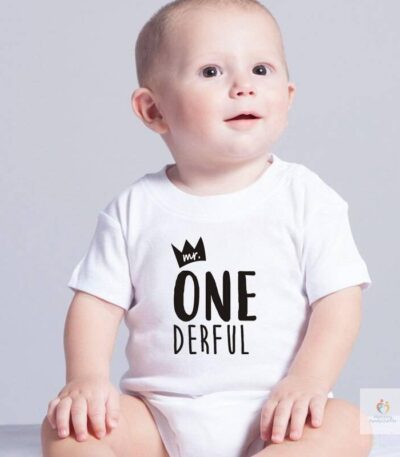Mr One-derful Baby Boys 1st Birthday Bodysuit