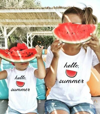 Hello Summer Mother and Daughter T-shirts