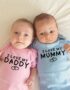 I Love My Daddy Mummy Twins Bodysuits