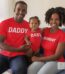 Daddy Mommy Baby Red