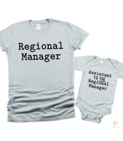 Regional Manager and Assistant Manager Father and Son T-shirts