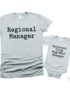 Regional Manager and Assistant Manager Father and Son T-shirts