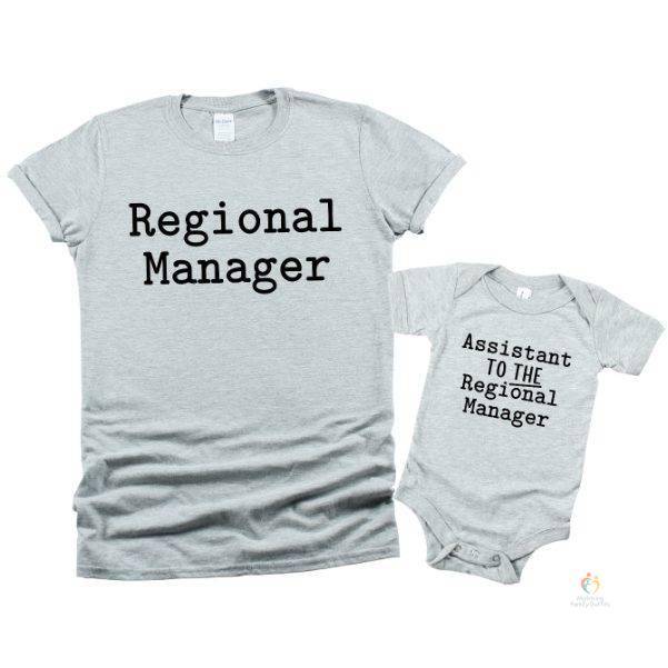 Regional Manager and Assistant Manager Father and Son T-shirts