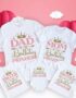 Birthday Princess Family Matching Clothes Mother Father Kid T Shirt Tops Baby Bodysuit Girl Birthday Party Look Outfits