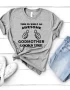 Godmother T shirt Grey