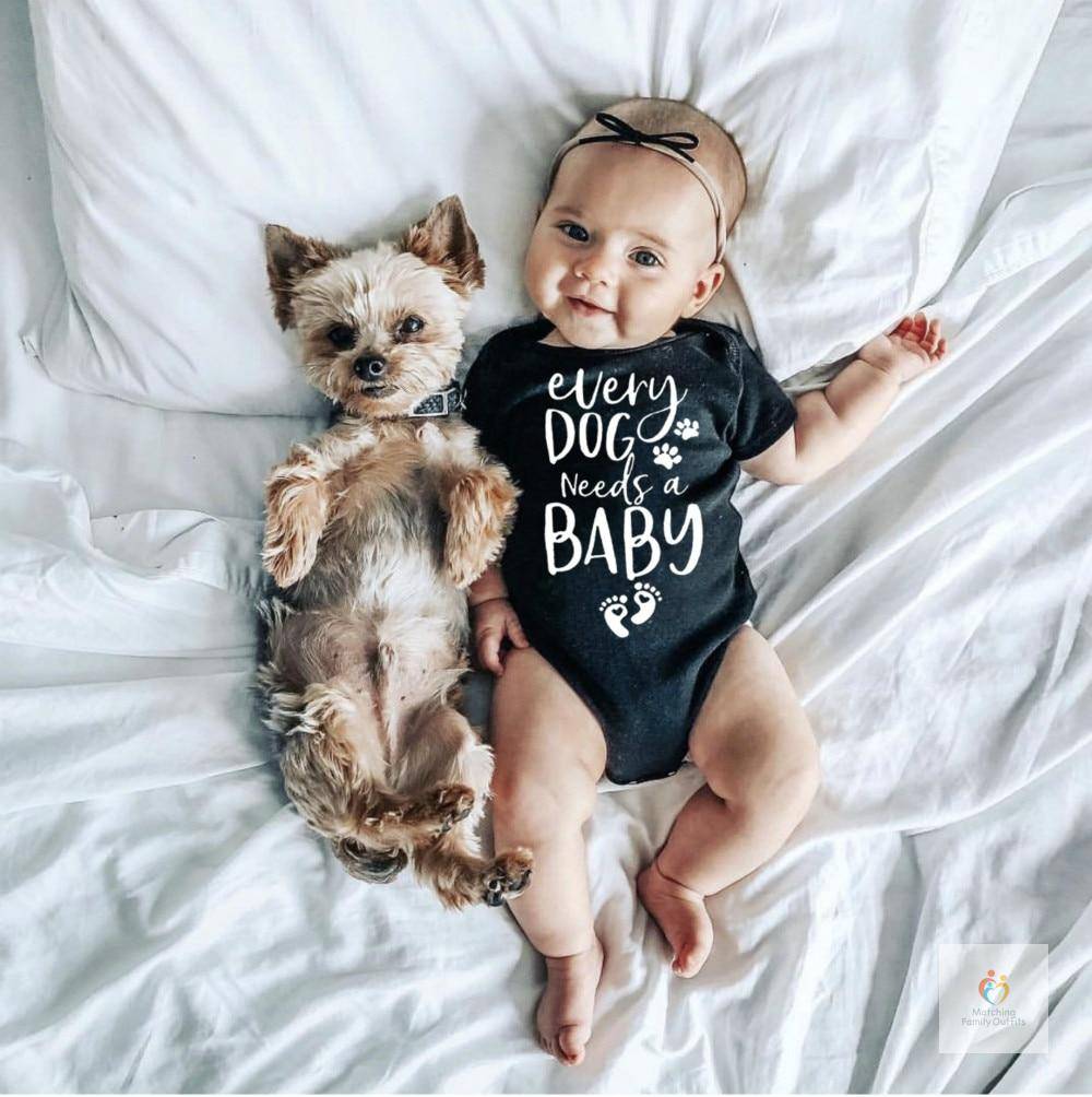 Baby dog matching outfits best sale