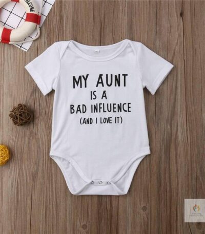 MY Aunt Baby Boy Girls Bodysuit Jumpsuit Casual Clothes Outfit Summer Short Sleeve Jumpsuit One Piece Playsuit 0 24M Cle