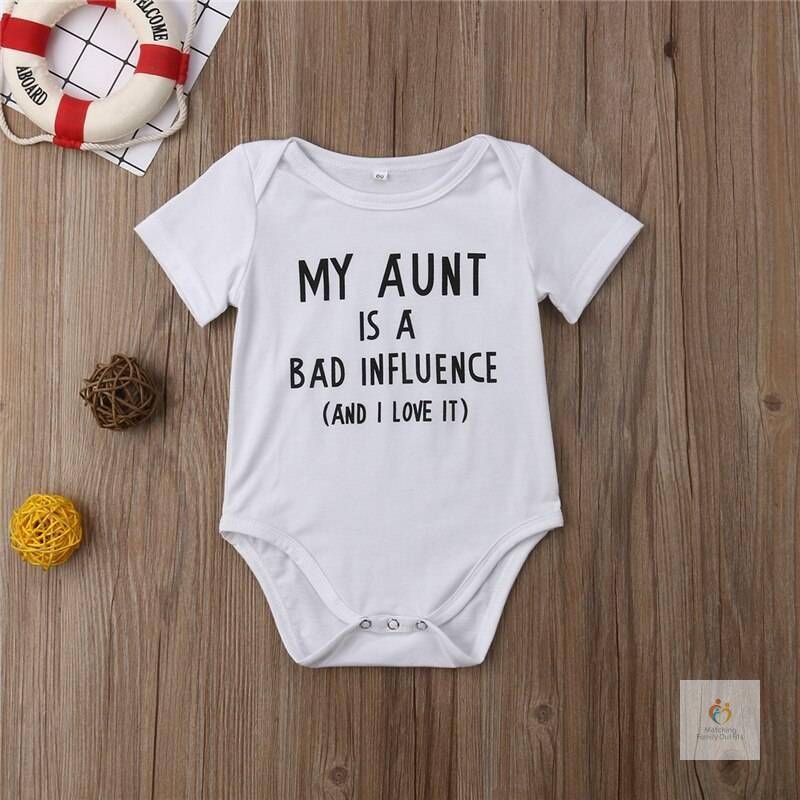 MY Aunt Baby Boy Girls Bodysuit Jumpsuit Casual Clothes Outfit Summer Short Sleeve Jumpsuit One Piece Playsuit 0 24M Cle