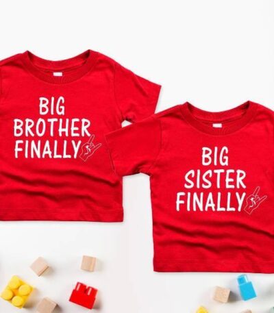 Big Brother 8211 Big Sister Finally T shirts Pregnancy Announcement T shirts and Baby Shower Gifts Siblings Matching Out 5