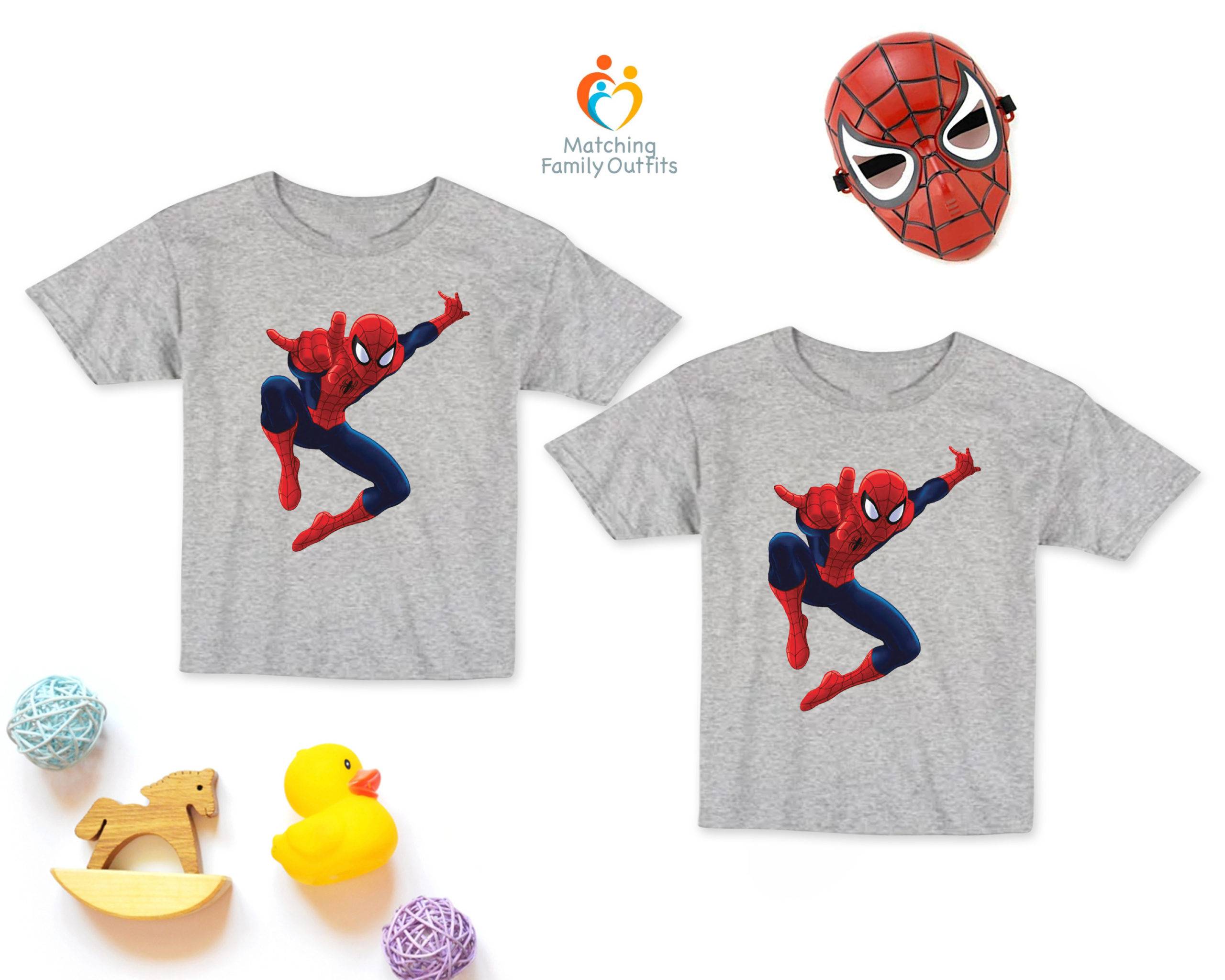 Spiderman Kids / Siblings T-shirts - Matching Family Outfits