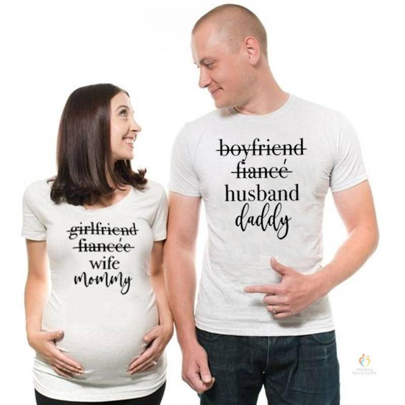 Pregnancy Announcement T-shirts - Matching Family Outfits