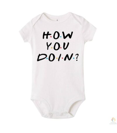 How You Doin Newborn Baby Boys Girls Bodysuits Unisex Jumpsuit Funny Playsuit Casual Short Sleeve Outfits 0 24M Clearanc 2