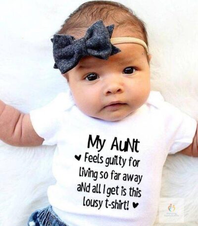 My Aunt Feels Guilty Baby Bodysuit Infant Jumpsuit Short Sleeve Baby Boys Girls Clothes Newborn Baby Clothing Clearance