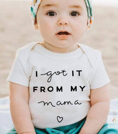 Newest Summer Toddler Infant Baby Girl Cotton Casual Outfits Letter I Got It from My Mama Bodysuit Shorts Sleeve Baby Cl
