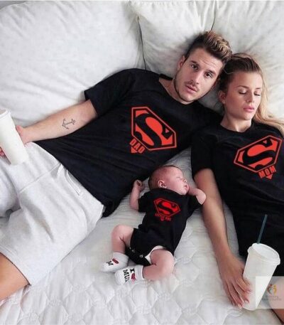 Summer Hipster Family Matching T Shirts Mother and Daughter Father Son Shirts Girls Boys Bodysuits Cotton Family Look Te