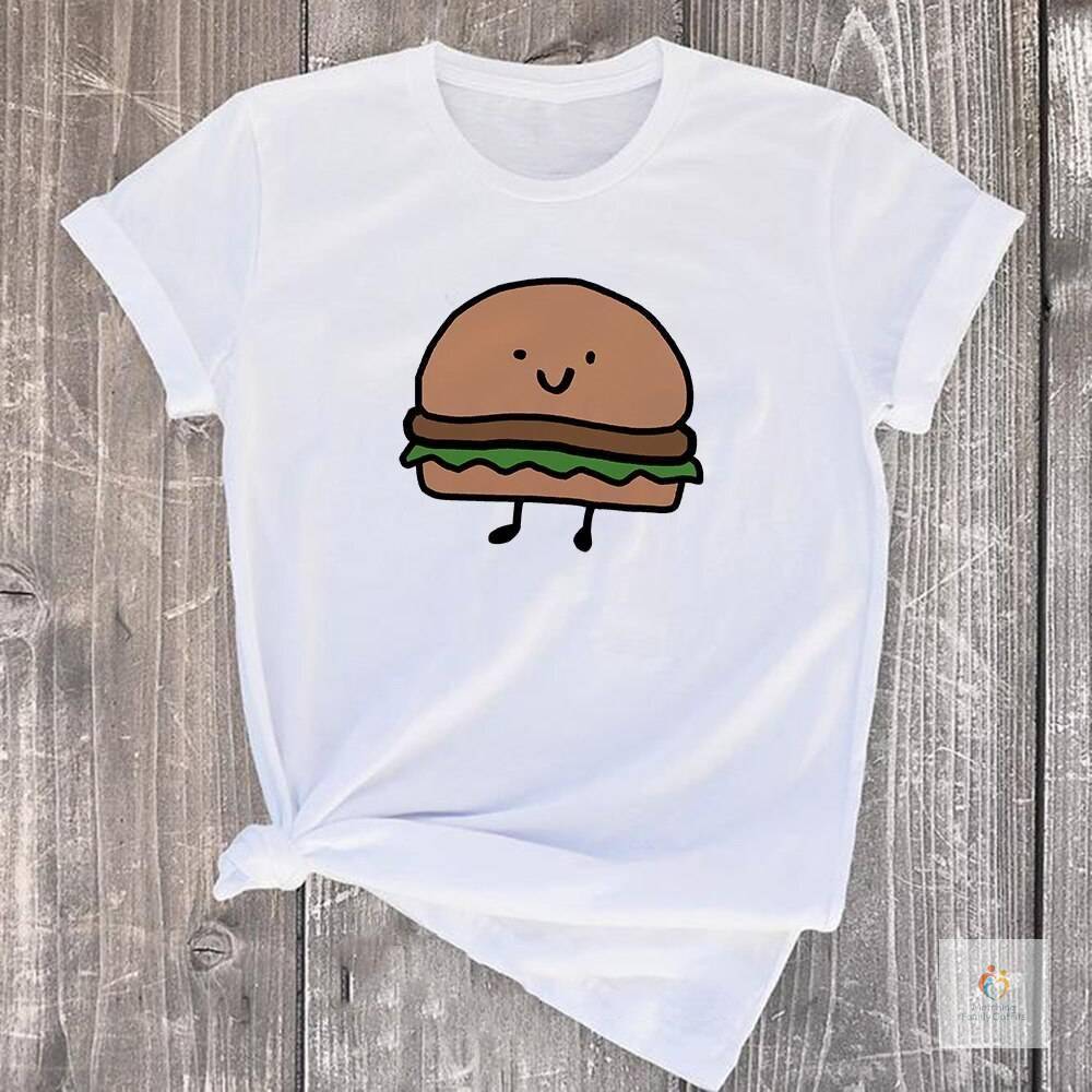 1PC Mom baby matching clothes New Mom Shirt perfect combination Hamburger French fries tops Funny Mom baby T-Shirt