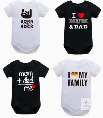 4 Pieces Rompers Set