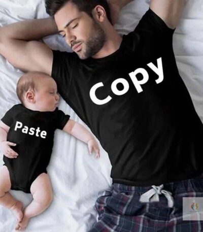 Copy Paste Father and Child Matching Outfits