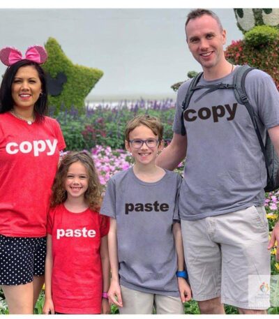Family Matching Outfits Copy Paste T Shirt Mother Father Daughter Son Set Mommy And Me Daddy Baby Boy Girl Clothes Family Look