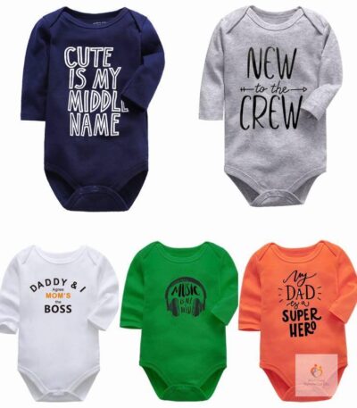 Funky Quotes Unisex Full-Sleeves Baby Bodysuits