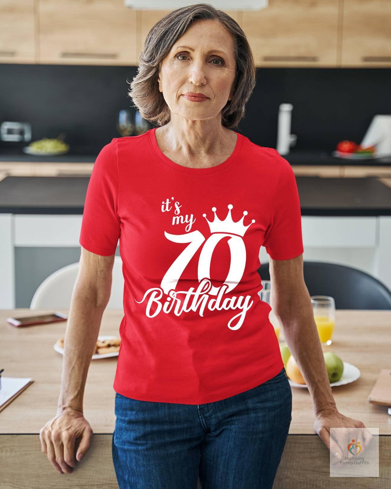 70th birthday family shirts