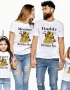 Matching birthday family suit cartoon theme children’s T-shirt birthday boy funny party gift clothes parents grandparents