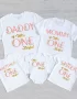 Miss ONE-derful Birthday Family Shirts Floral 1st Birthday Girl Mom Dad Brother Sister Matching Tops Tee Birthday Party Outfits