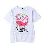 One In A Melon Custom T Shirts Family Matching Outfits Tee Shirt First Birthday Party T Shirt Lovely Family Gathering Clothes