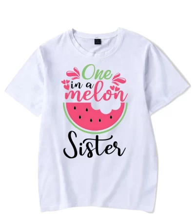 One In A Melon Custom T Shirts Family Matching Outfits Tee Shirt First Birthday Party T Shirt Lovely Family Gathering Clothes