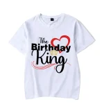 The Birthday King  Couples T Shirts - Image 3