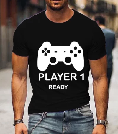 Women Maternity Tshirt Player 1/2 Ready Player 3 Loading Graphic T Shirts Dad To Be Mama To Be Pregnancy Announcement T-shirts