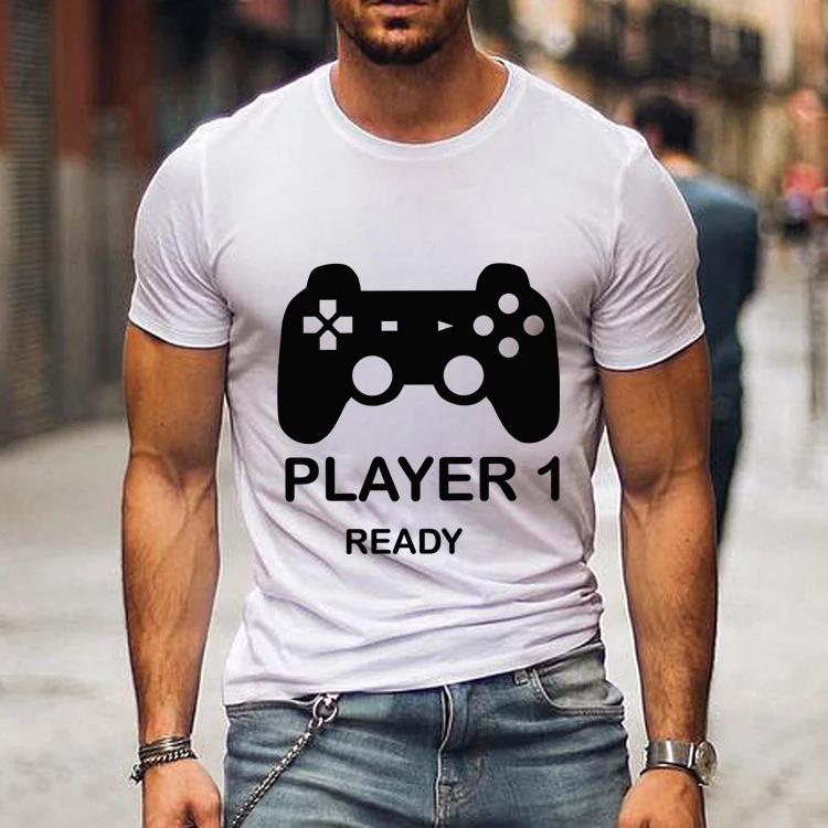 Women Maternity Tshirt Player 1/2 Ready Player 3 Loading Graphic T Shirts Dad To Be Mama To Be Pregnancy Announcement T-shirts