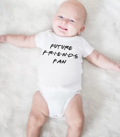 Future Friends Fan Baby Bodysuit Funny Newborn Boy Girl Cotton Short Sleeves Jumpsuit O-Neck Infant Baby Summer Clothes