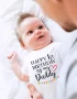 Happy 1st Birthday As My Daddy Baby Short Sleeve Bodysuit Newborn Girl Boys Infant Clothes Baby Romper Daddy’s Birthday Gift