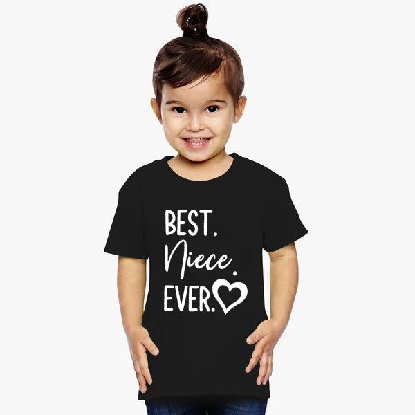 1pcs Matching Best Aunt Ever I Love Aunt Shirts Letter Print Aunt/Niece/Nephew Shirts Family Matching Clothes Outfits Look