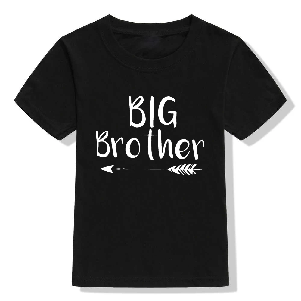 Big Little Brother Family Matching Clothes Kids Shirts Newborn Baby Bodysuit Summer Short Sleeve Clothes Twin Brother Present