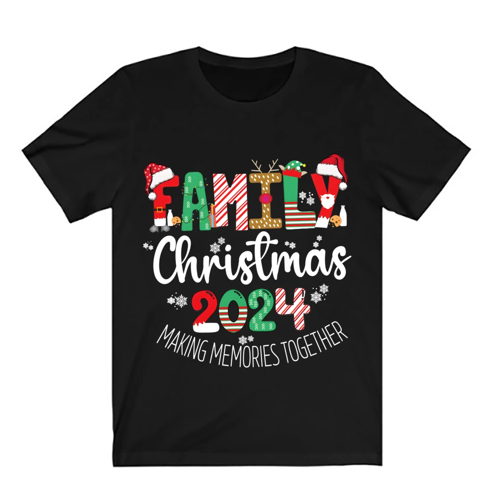 Family Christmas 2024 Making Memories Together Shirts Family All Together T-shirt Family Christmas Party Tshirt Tops Xmas Gifts