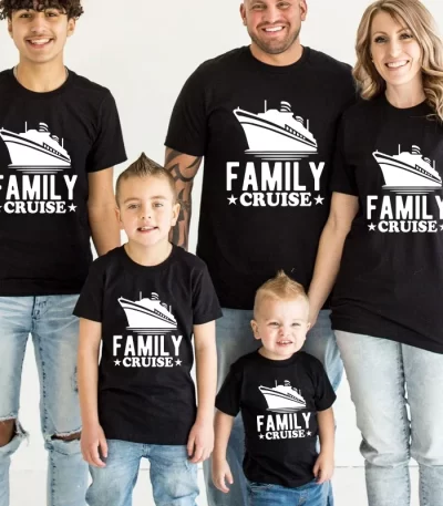 Family Cruise Trip T Shirt Family Vacation Matching Outfits Party Shirts Summer 2023 Trip T Shirts Mommy Daddy Kids Family Look