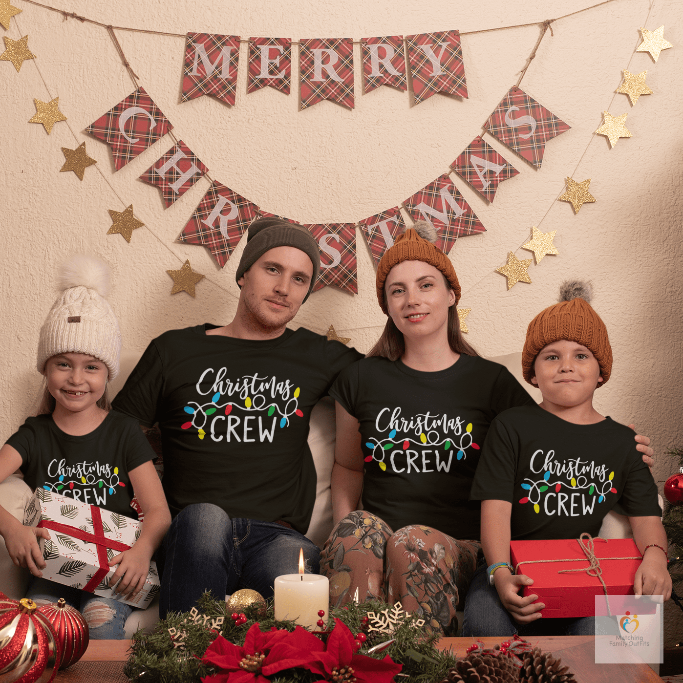 Christmas Crew Matching Family T-shirts