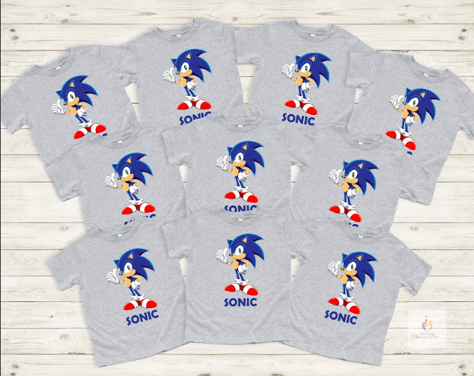 Sonic the Hedgehog – Birthday Party Return Gift T-Shirts ( Mixed Sizes )