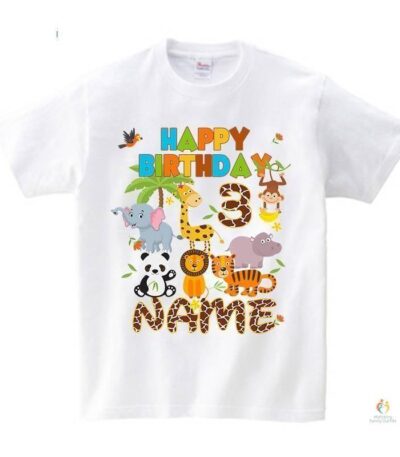 Jungle Theme Birthday Party Family T-shirts