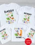 Family Matching Dinosaur Birthday Party T Shirts Personalized Daddy Mommy Dino Outfits Boys Any Name My Kids Shirt Clothes
