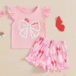 Big Sister Top & Shorts Set for siblings