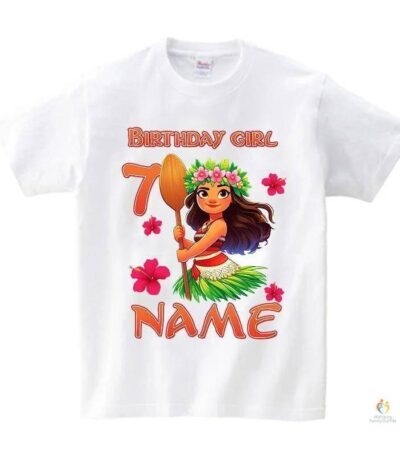 Moana Themed Family Birthday T-shirts
