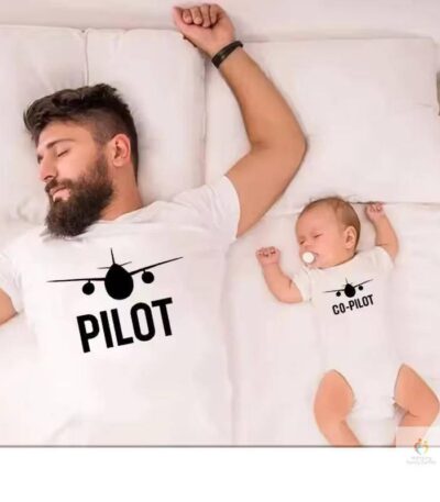 Pilot/ Co-Pilot Father and Son T-shirts