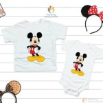 Mickey and Minnie Mouse Kids / Siblings T-shirts - Image 4