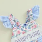 Daddy's Girl Floral Print Romper - Image 5